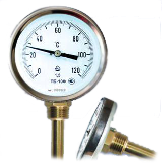 Термометр биметаллический ТБ-63, ТБ-80, ТБ-100